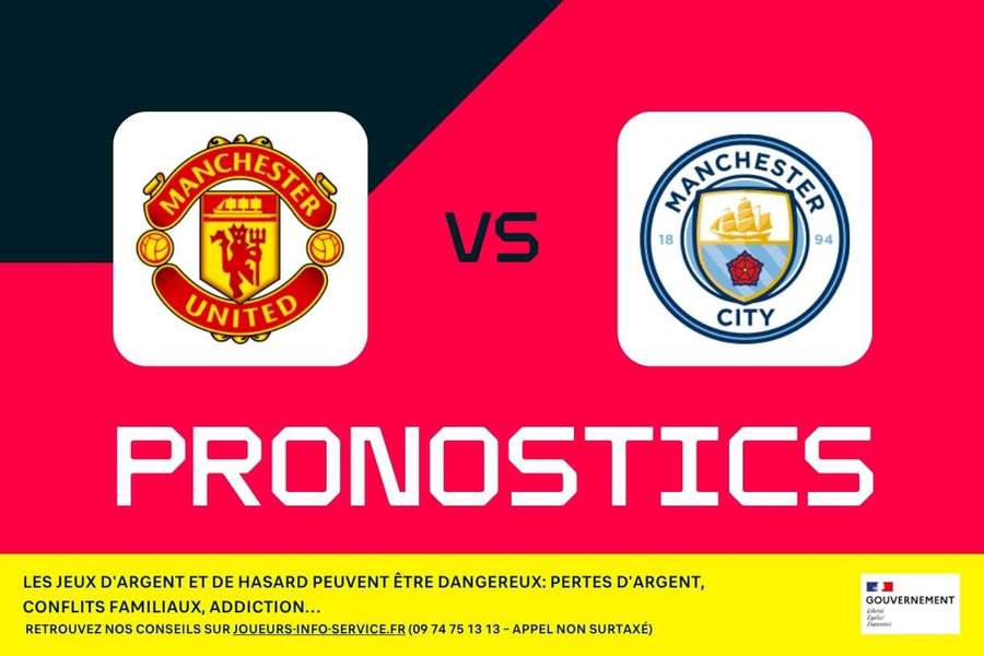 Manchester United - Manchester City : pronostics, meilleurs paris et cotes (Premier League)