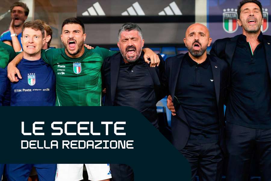 Gennaro Gattuso durante l'Inno d'Italia