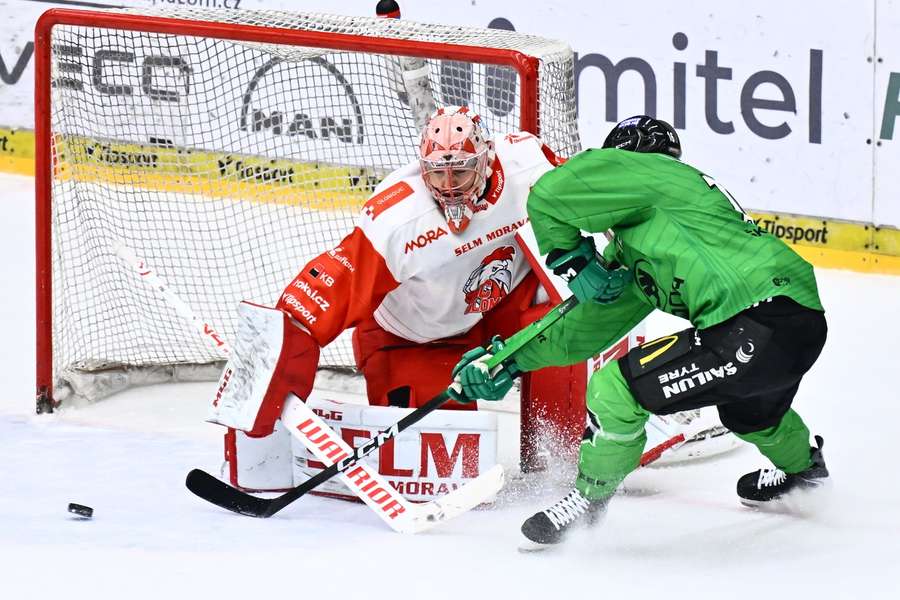 Gríger v utkání Machovského nepřekonal.