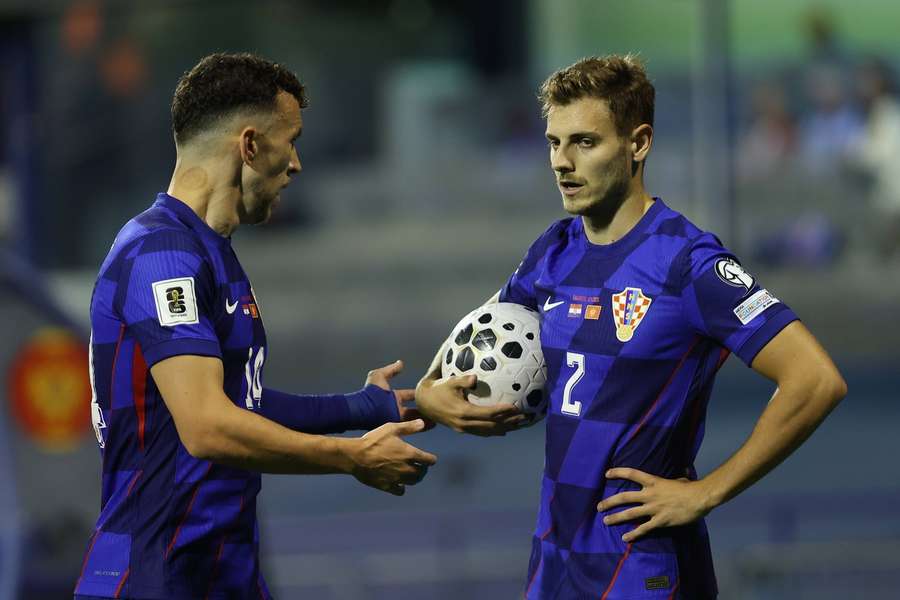 Josip Stanišič (vpravo) s Ivanem Perišičem.