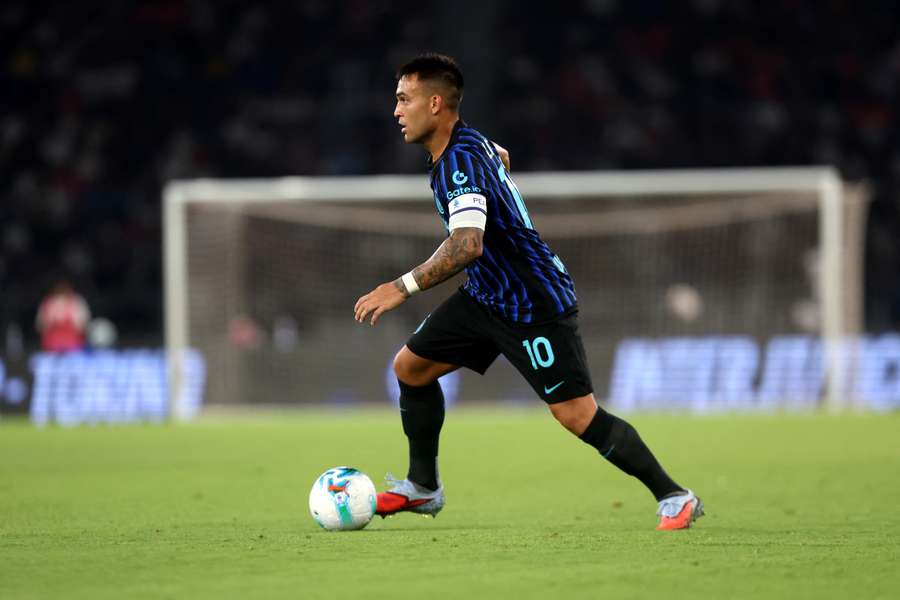 Lautaro Martinez in azione