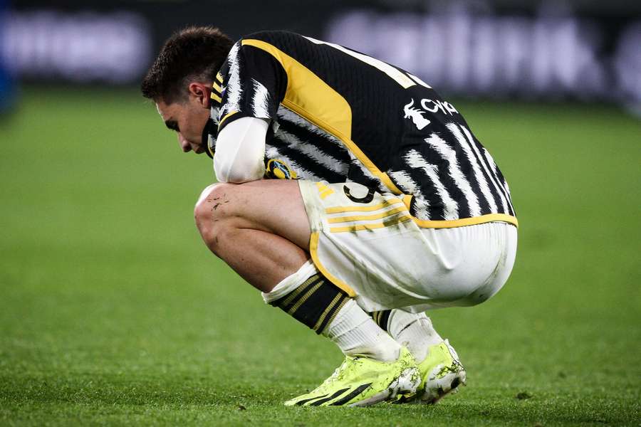 Le désespoir de Yildiz après la défaite contre l'Udinese.