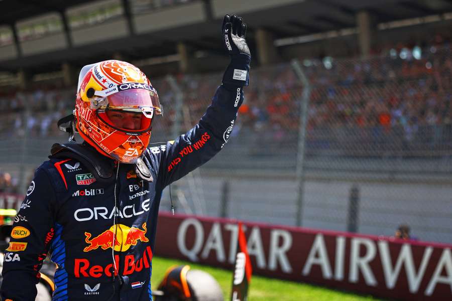 Verstappen celebrates his win
