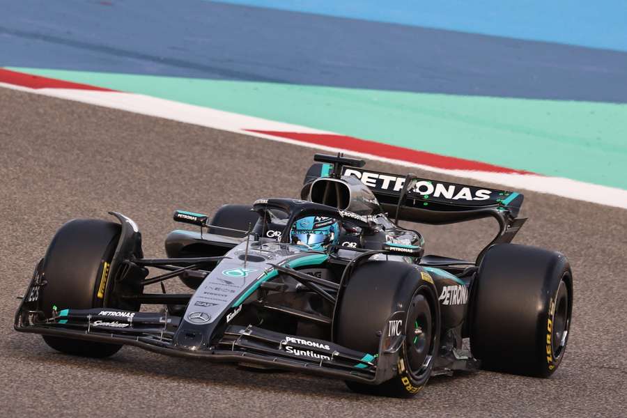 George Russell sulla Mercedes