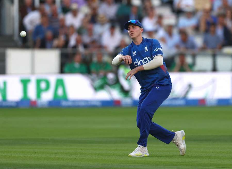 England's Harry Brook in action