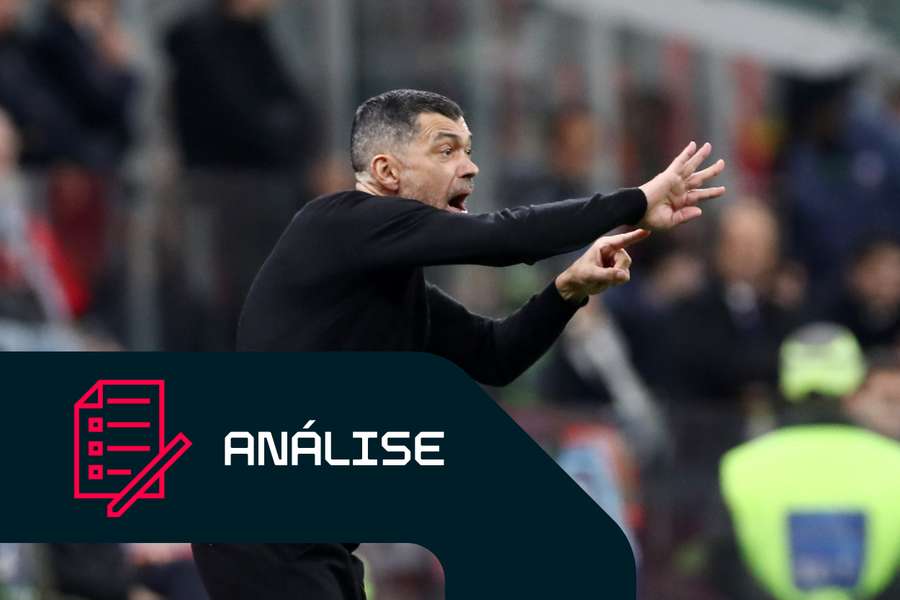 Sérgio Conceição no banco do AC Milan
