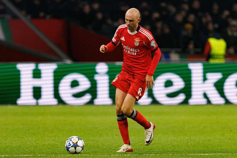 Fredrik Aursnes, médio norueguês de 29 anos do Benfica Fredrik Aursnes, médio norueguês de 29 anos do Benfica