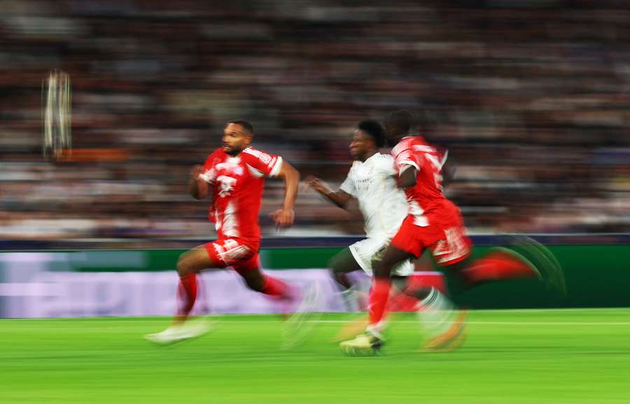 Vinícius, durante el Real Madrid-Bayern