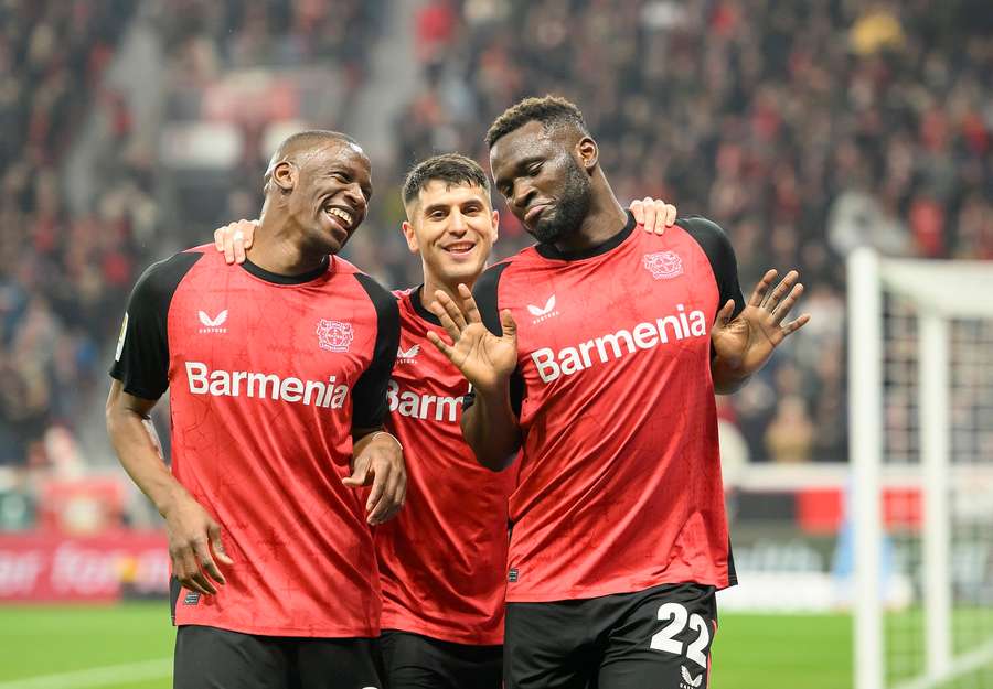 Die Spieler von B04 hatten beim Sieg ordentlich Grund zum lachen. Die Spieler von B04 hatten beim Sieg ordentlich Grund zum lachen.