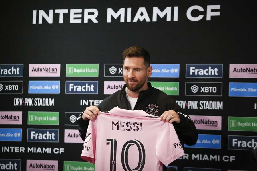 A camisola 10 de Lionel Messi no Inter Miami