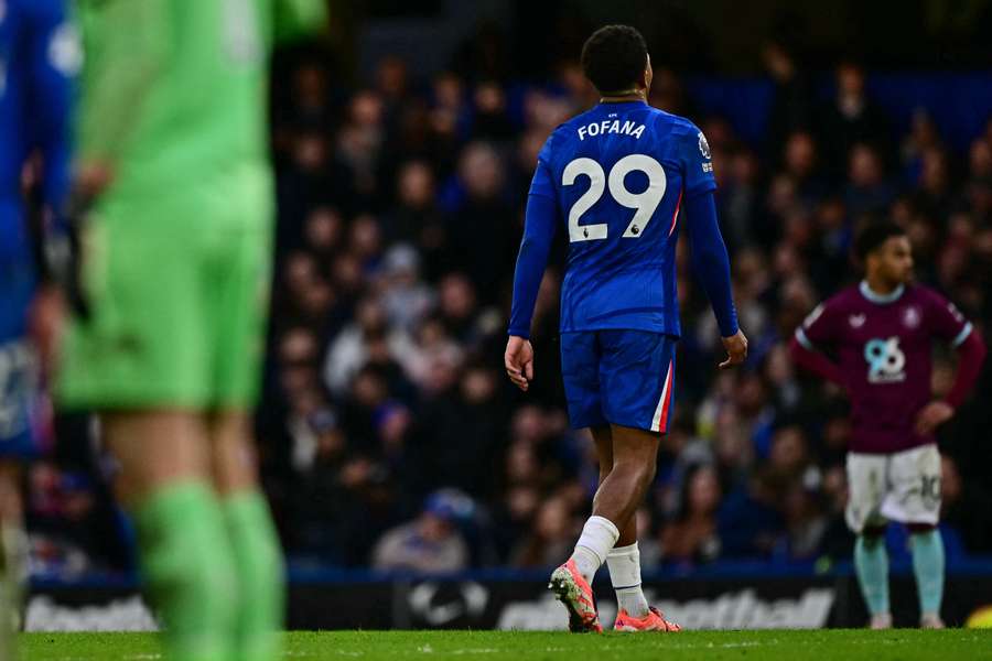 Wesley Fofana was sent off in Chelsea's draw against Burnley.