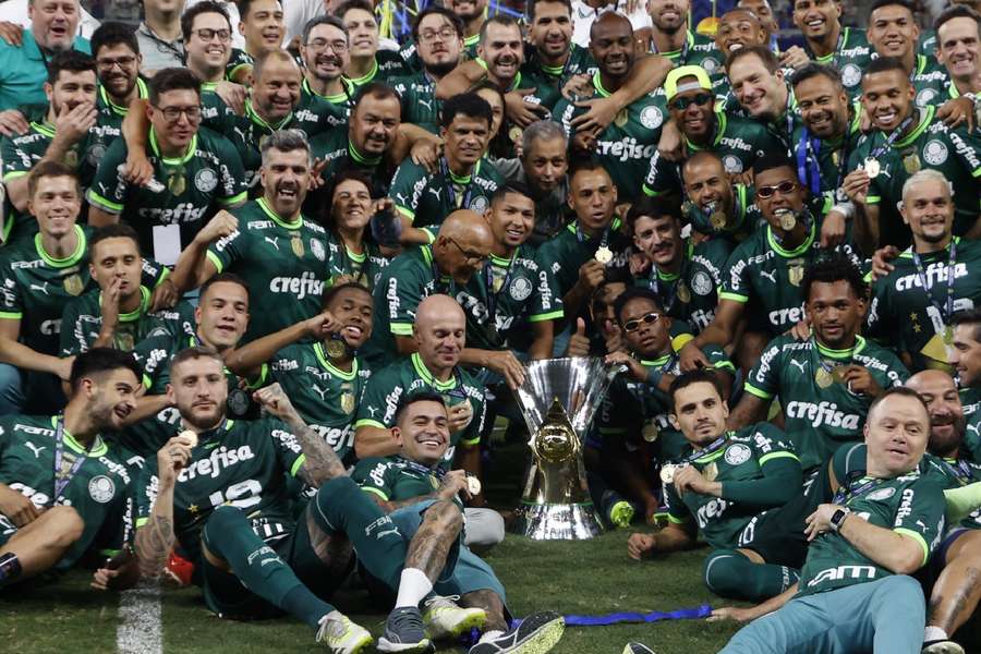 Palmeiras celebrate their league win