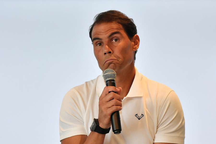 Nadal speaking in a Press Conference in May