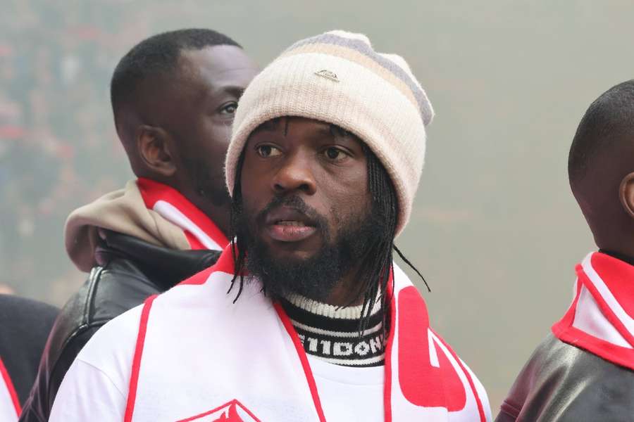 Gervinho attending a Lille match. Gervinho attending a Lille match.
