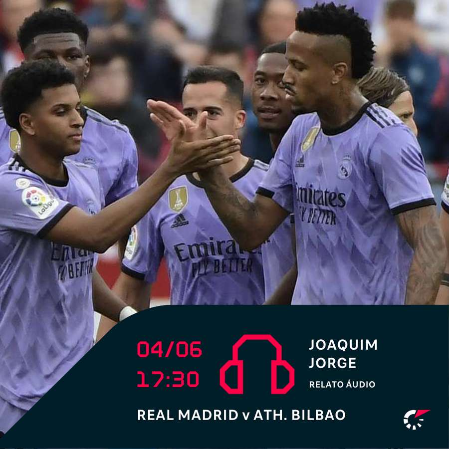 Acompanhe o último jogo da época do Real Madrid através da app ou site Acompanhe o último jogo da época do Real Madrid através da app ou site