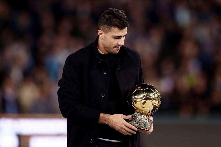 Rodri, con el Balón de Oro Rodri, con el Balón de Oro