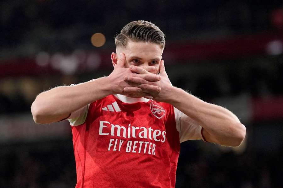 Gyokeres festeggia il gol