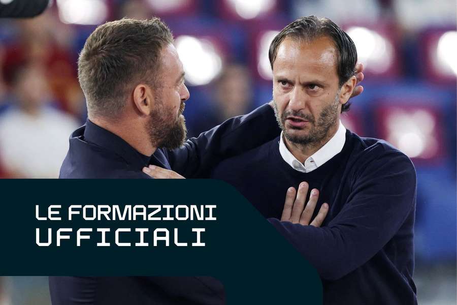 De Rossi e Gilardino si salutano prima del match