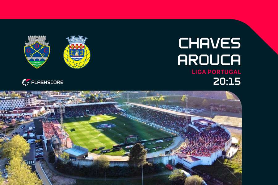 Chaves recebe Arouca na abertura da 24.ª ronda da Liga