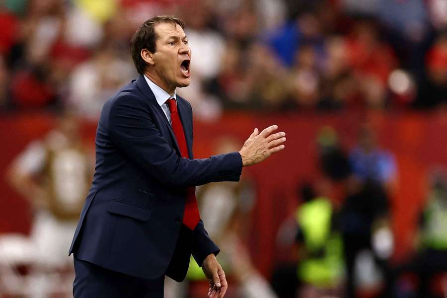 Rudi Garcia on the touchline during Belgium's win over New Zealand