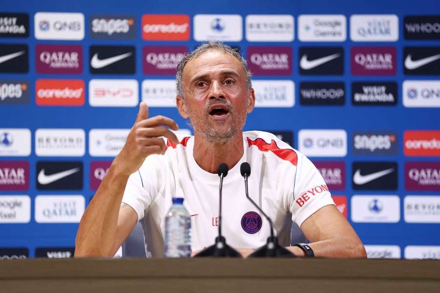 PSG coach Luis Enrique PSG coach Luis Enrique