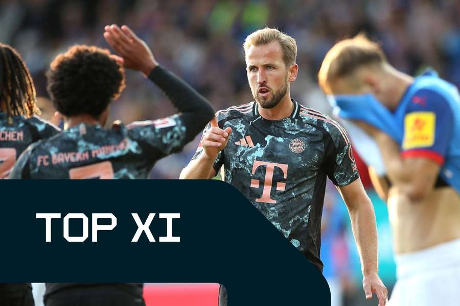 Harry Kane erzielte in Kiel seinen ersten Hattrick in der neuen Saison.