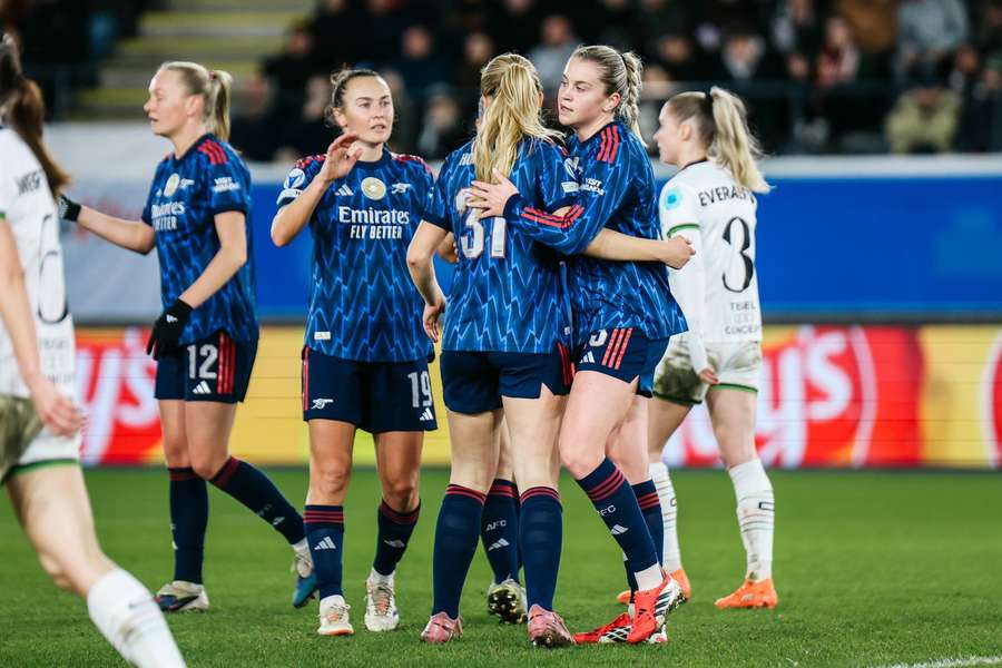 Arsenal have one foot in the Champions League quarter-finals