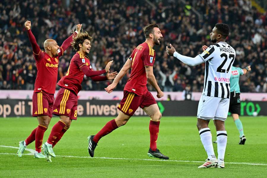 Roma świętuje gola Roma świętuje gola