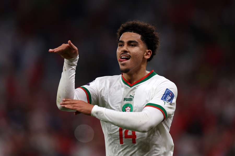 O festejo de Aboukhlal no 2-0 a fechar o jogo O festejo de Aboukhlal no 2-0 a fechar o jogo