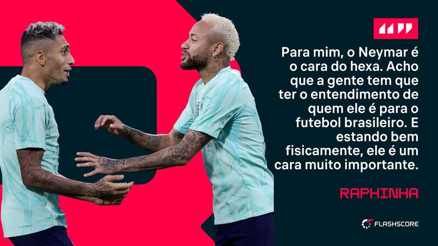 Raphinha sobre Neymar