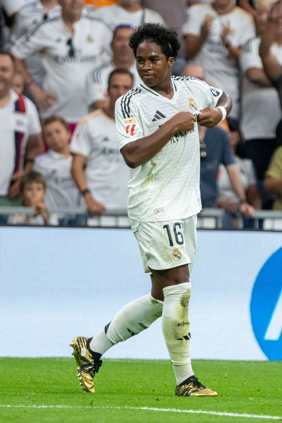 Endrick after scoring his first Real Madrid goal