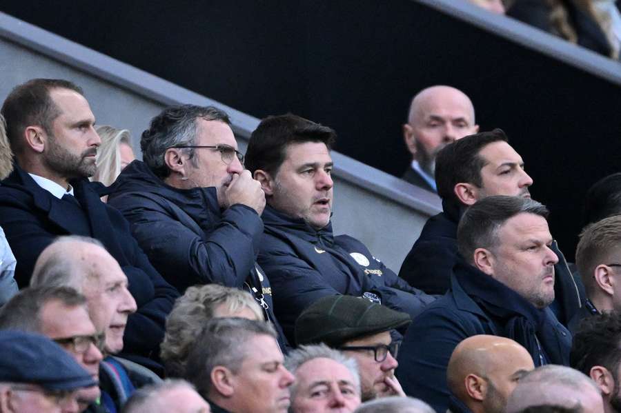 Mauricio Pochettino was forced to watch the match from the stands