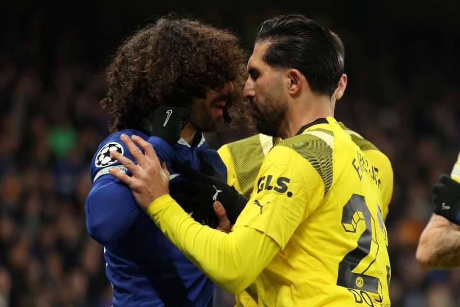 Emre Can fața-n față cu Marc Cucurella 
