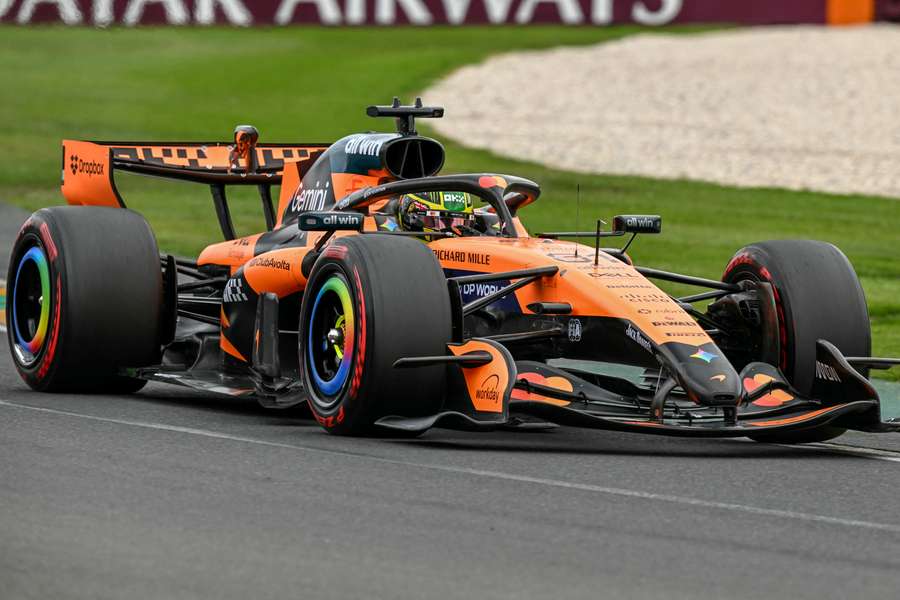 Piastri during happier times on Saturday.