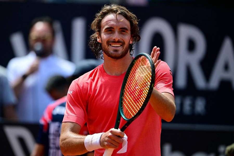 Tsitsipas après sa victoire ce lundi.