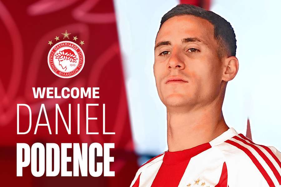 Daniel Podence, reforço do Olympiacos