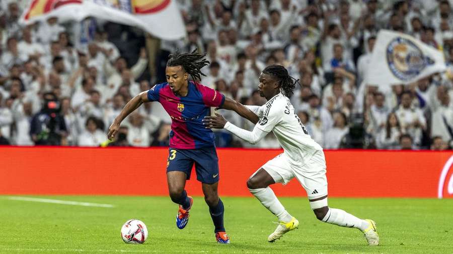Kounde and Camavinga clash in last season's ElClasico Kounde and Camavinga clash in last season's ElClasico