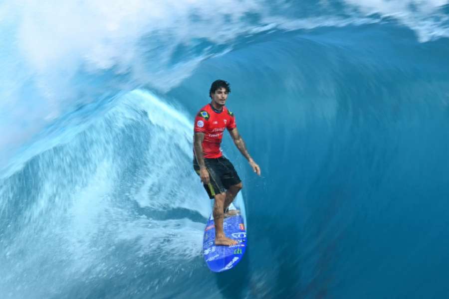 As águas do Taiti são conhecidas de Gabriel Medina