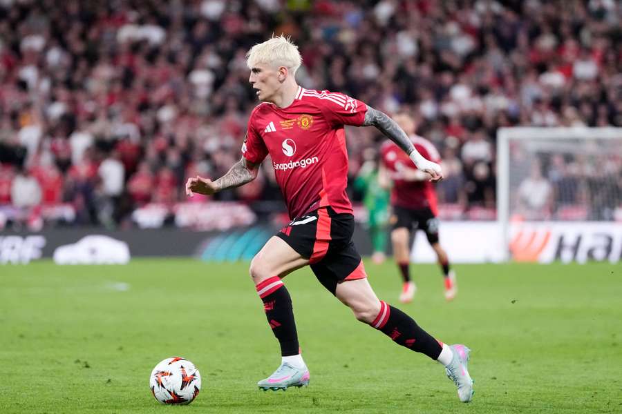 Garnacho ještě v dresu Manchesteru United.