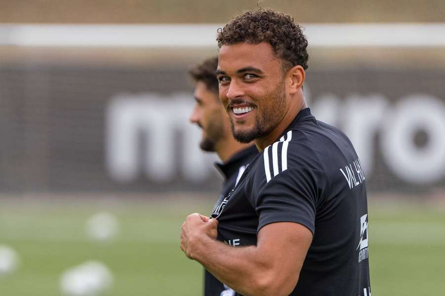 Ruben Kluivert num treino do Casa Pia