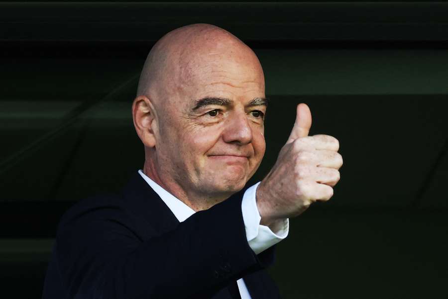 O presidente da FIFA, Gianni Infantino O presidente da FIFA, Gianni Infantino