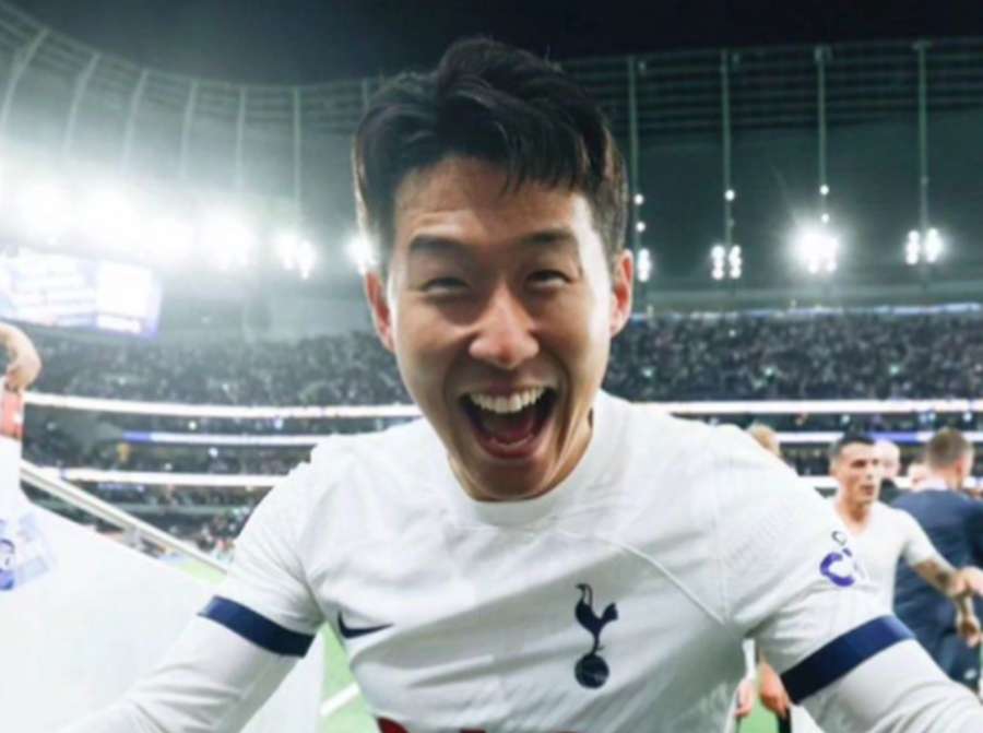 Korejský reprezentant Son hrající za londýnský Tottenham