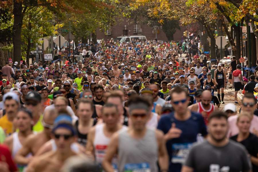 I partecipanti alla maratona di New York