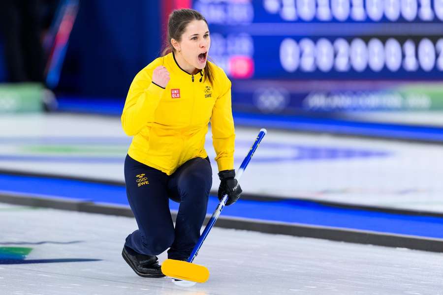 Sweden's Hasselborg during the semi-final win