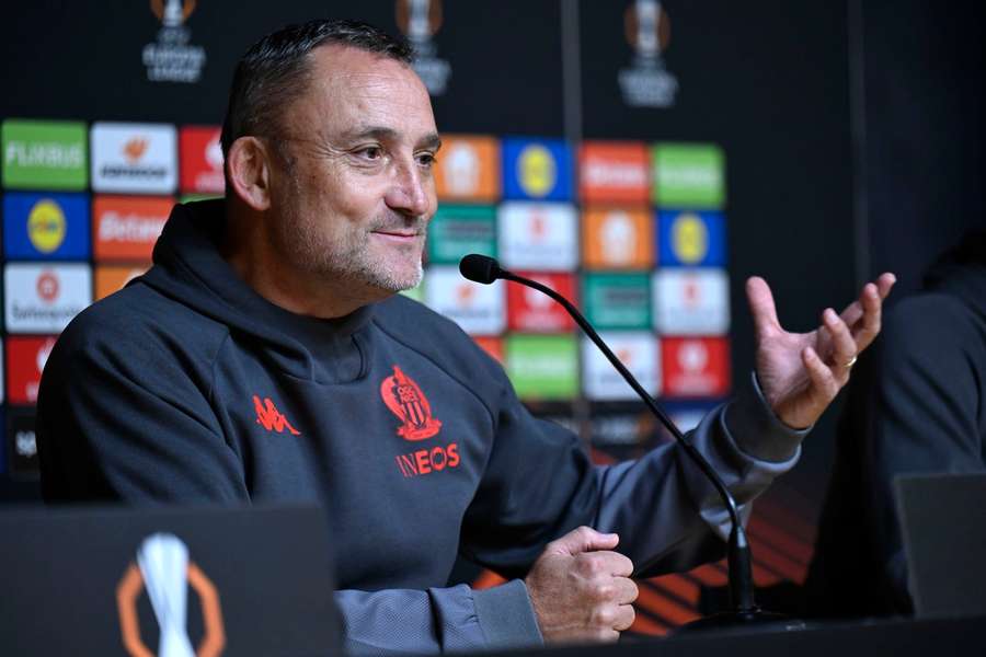 Franck Haise, treinador do Nice Franck Haise, treinador do Nice