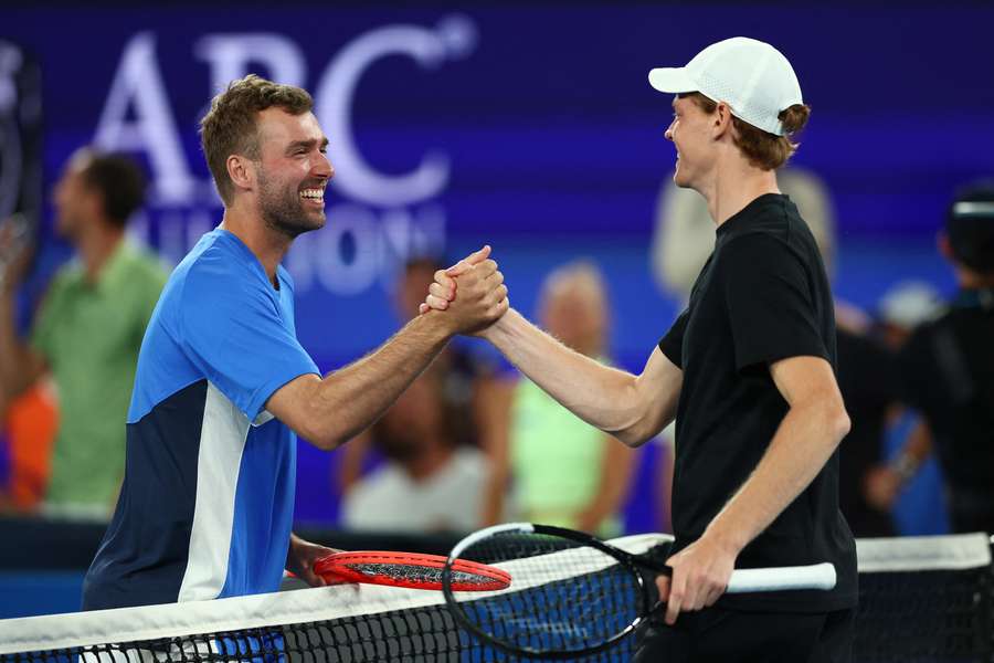 Australian amateur Jordan Smith won A$1m by defeating Jannik Sinner in the 2026 1 Point Slam. Australian amateur Jordan Smith won A$1m by defeating Jannik Sinner in the 2026 1 Point Slam.