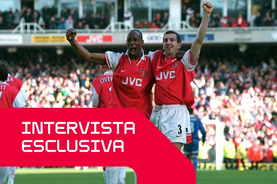 Nigel Winterburn e Ian Wright Nigel Winterburn e Ian Wright