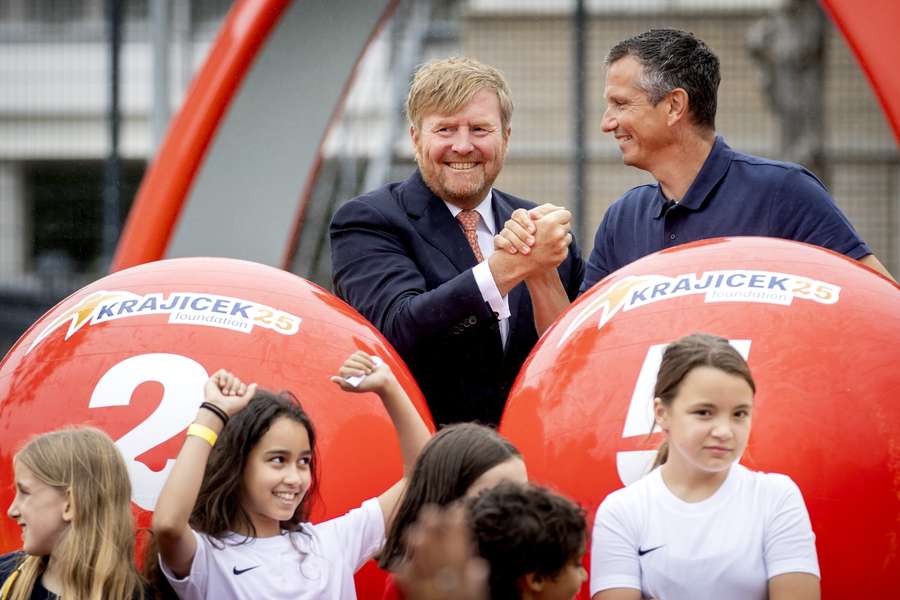 Richard Krajicek met Koning Willem-Alexander