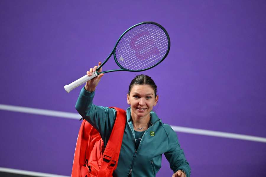 Simona Halep despidiéndose de sus fans en Cluj