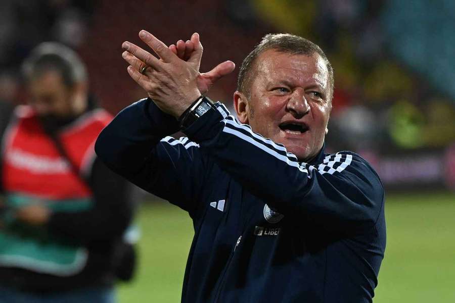 Dorinel Munteanu pe vremea când antrena Oțelul Dorinel Munteanu pe vremea când antrena Oțelul